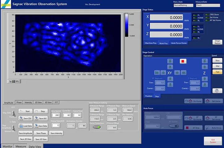 「Data View」画面