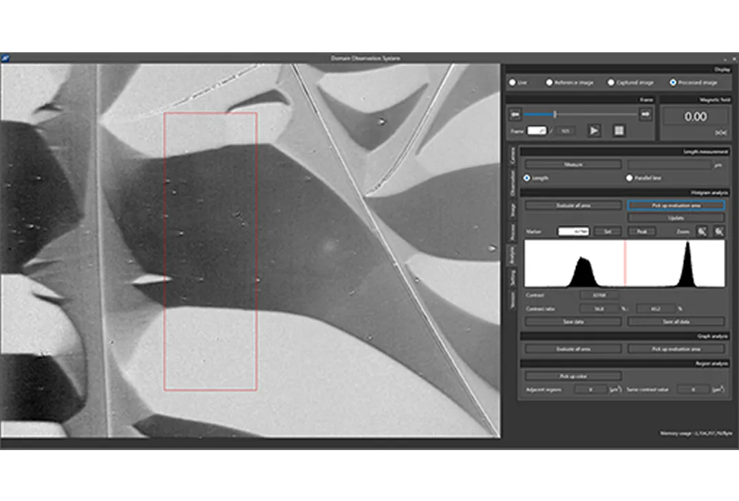 解析機能 – ヒストグラム