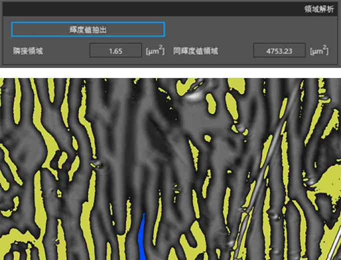 解析機能 - 面積測定